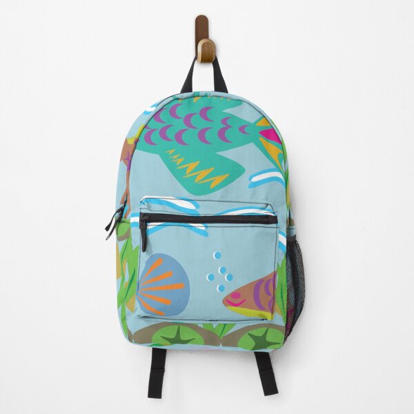 Item preview, Cute Underwater Marine Life Seamless Pattern with Fish Turtle Octopus and Seaweed designed and sold by Ei-Ei.