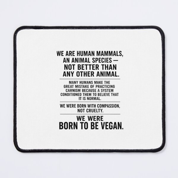 Item preview, WE WERE BORN TO BE VEGAN designed and sold by RGUVegan.