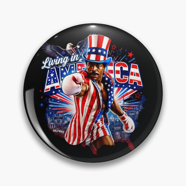 Item preview, Apollo Creed Living In America - Patriotic Boxing Fourth Of July America, USA Fighter designed and sold by kosterbleack.