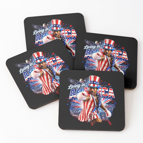 Item preview, Apollo Creed Living In America - Patriotic Boxing Fourth Of July America, USA Fighter designed and sold by kosterbleack.