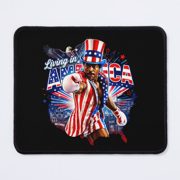 Item preview, Apollo Creed Living In America - Patriotic Boxing Fourth Of July America, USA Fighter designed and sold by kosterbleack.