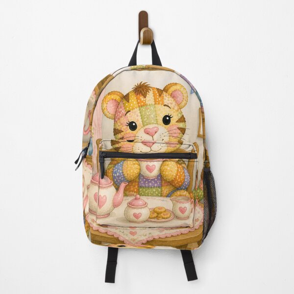 Item preview, Patchwork Tiger Tea Party designed and sold by Shelley Loewnau-Jones Studio.