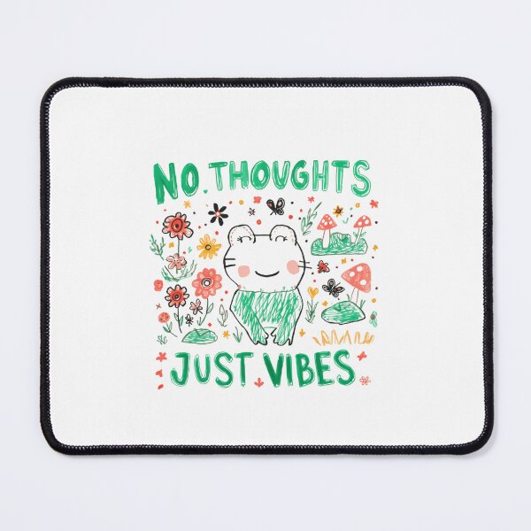 Item preview, No Thoughts Just Vibes Frog Lover Nature Enthusiast Positive Mood designed and sold by RetroMini2026.