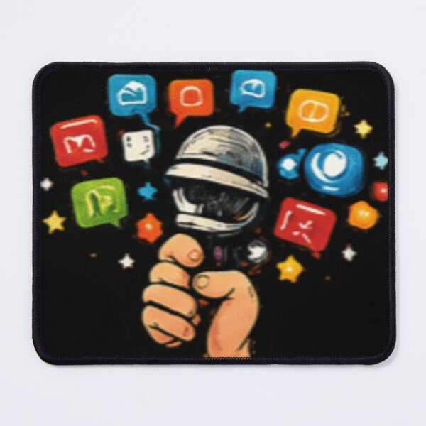 Item preview, Colorful AAC Speech Buttons & Microphone Graphic designed and sold by GUINewAlex.