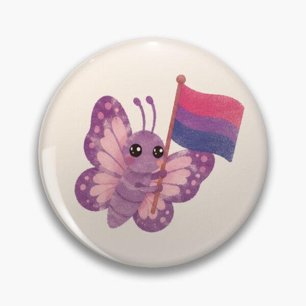 Item preview, Bisexual pride flag being held by a butterfly  designed and sold by aprilapricott.
