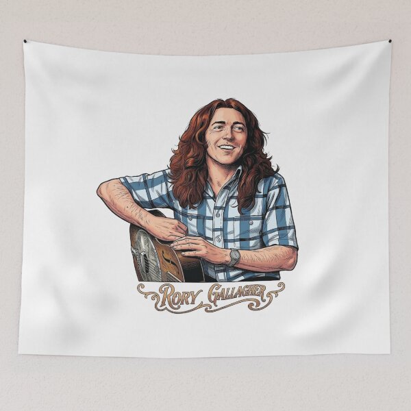 Item preview, Rory Gallagher Acoustic Resonator Guitar Blues Sticker designed and sold by topprinting.
