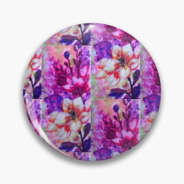 Item preview, Vibrant colorful pinkish purple blossoms garden designed and sold by Shukasya-Arts.