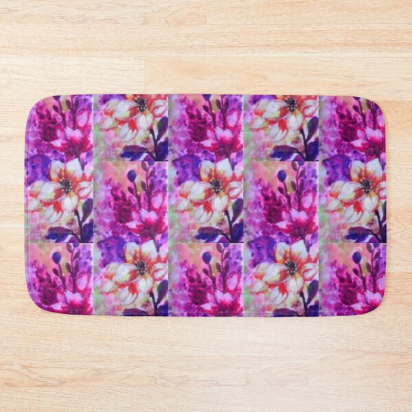 Item preview, Vibrant colorful pinkish purple blossoms garden designed and sold by Shukasya-Arts.