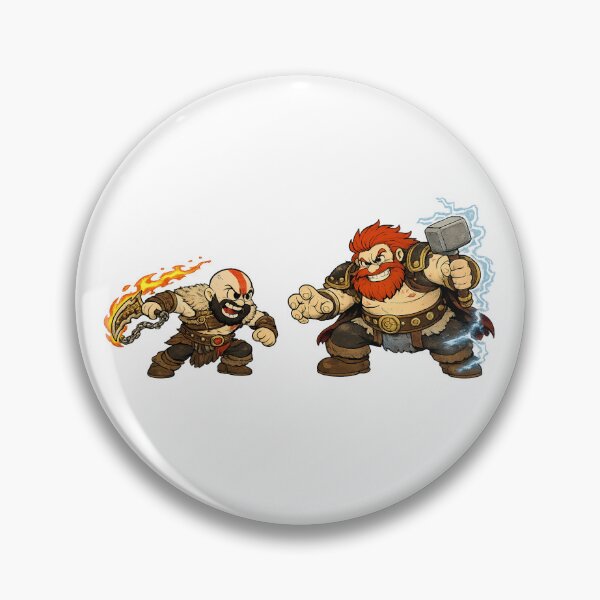 Item preview, Kratos and Thor Vintage Retro designed and sold by Ghostly-Outlaws.