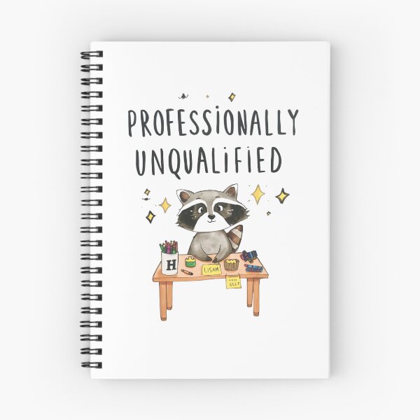 Item preview, Professionally Unqualified Raccoon Creative Hobbyist Humor designed and sold by RetroMini2026.