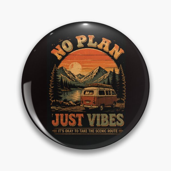 Item preview, No Plan Just Vibes Retro Vanlife Adventure designed and sold by HALYNA070824.