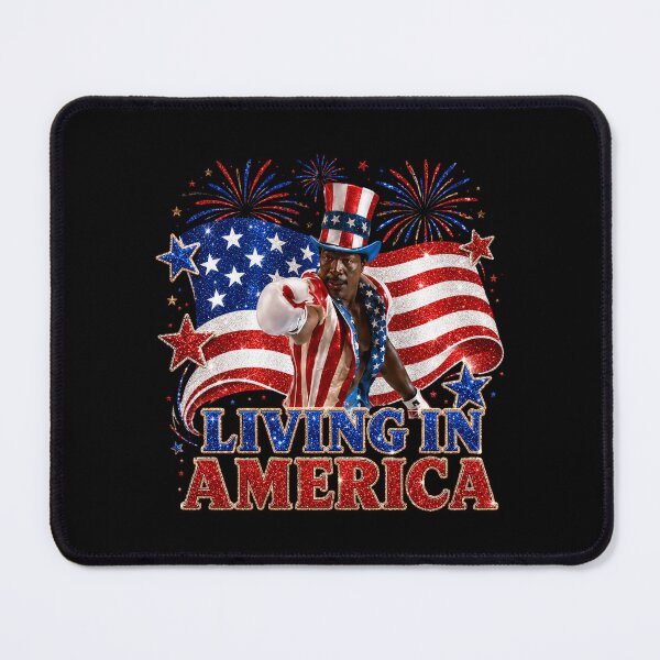 Item preview, Apollo Creed Living In America - Patriotic Boxing Fourth Of July America, USA Fighter designed and sold by kosterbleack.