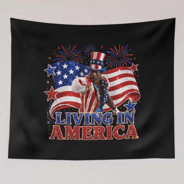 Item preview, Apollo Creed Living In America - Patriotic Boxing Fourth Of July America, USA Fighter designed and sold by kosterbleack.