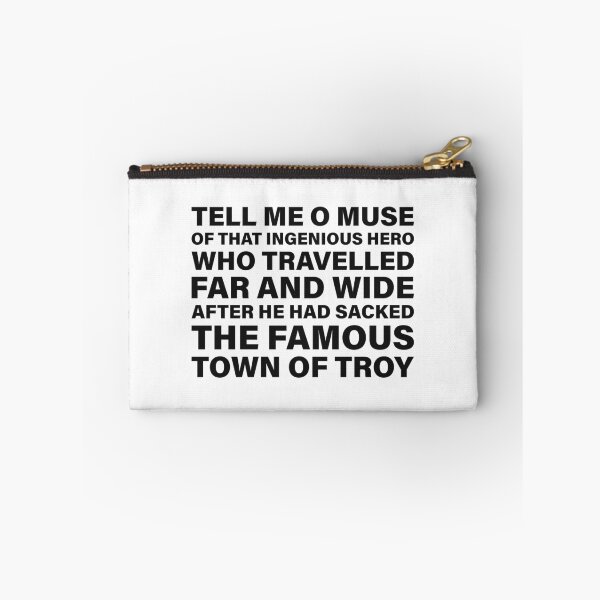 Item preview, Tell Me, O Muse, of That Ingenious Hero Who Travelled Far and Wide — The Odyssey Quote (White Version) designed and sold by LiteraryRelics.