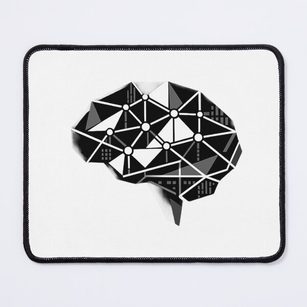 Item preview, Neuro Noise Alt Logo - Geometric Brain designed and sold by TheBlackLedger.