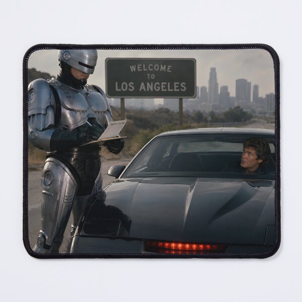 Item preview, RoboCop gives Michael Knight a speeding ticket designed and sold by WiseBow.