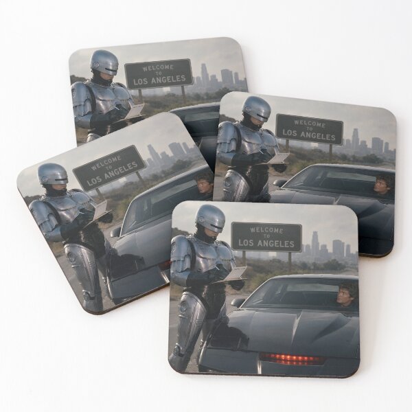 Item preview, RoboCop gives Michael Knight a speeding ticket designed and sold by WiseBow.