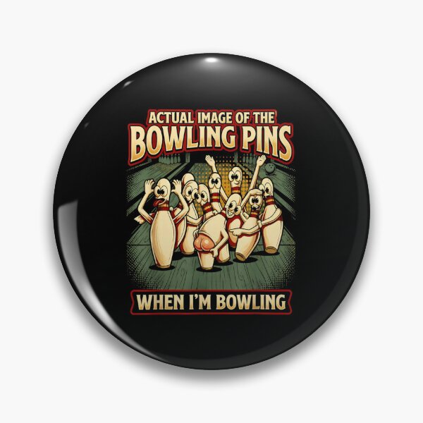 Item preview, Actual Image Of The Bowling Pins When I Am Bowling Funny designed and sold by PhocoNibict.