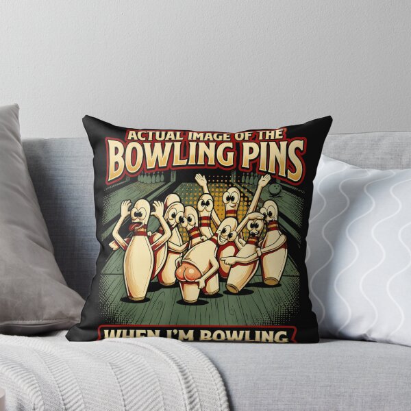 Item preview, Actual Image Of The Bowling Pins When I Am Bowling Funny designed and sold by PhocoNibict.