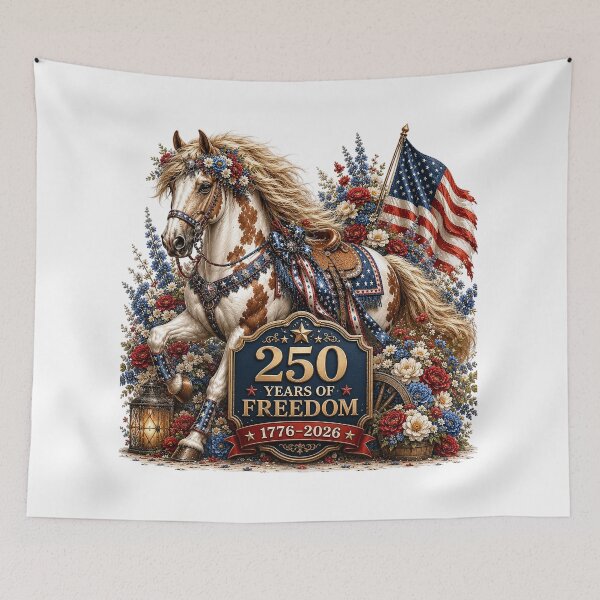 Item preview, Patriotic Horse and Flag designed and sold by PetalGarden.
