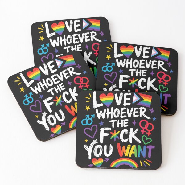 Item preview, Love Whoever The Fuck You Want Rainbow Progress Pride Flag Graphic designed and sold by PhocoNibict.