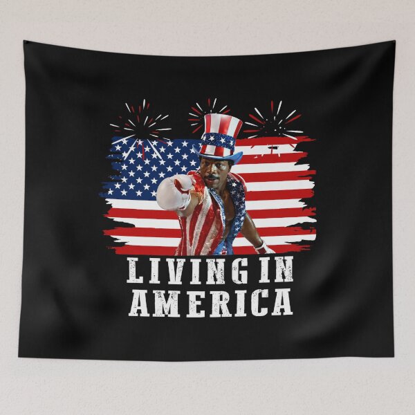 Item preview, Apollo Creed Living In America - Patriotic Boxing Fourth Of July America, USA Fighter designed and sold by kosterbleack.