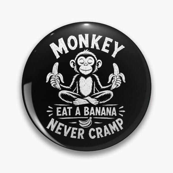 Item preview, Monkey Eat A Banana Never Cramp Funny Zen Meditating Chimp Design designed and sold by PhocoNibict.