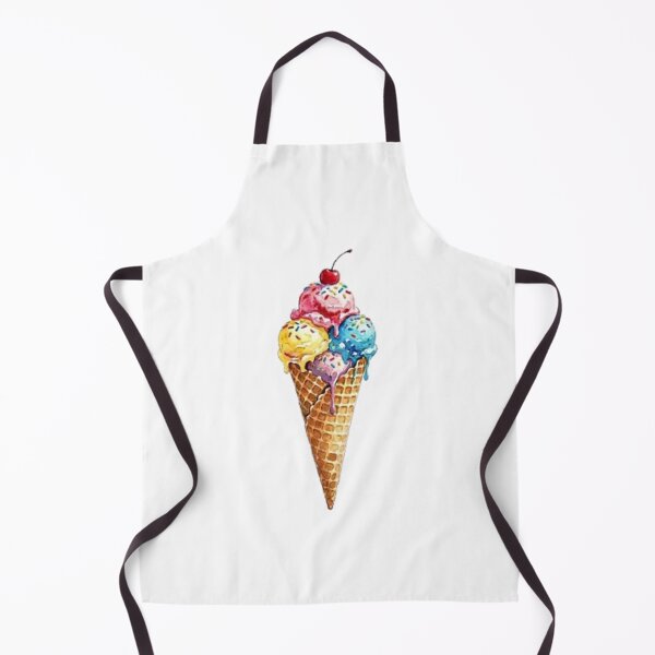 Item preview, Watercolour Ice Cream Cone Illustration designed and sold by Studio Print Art.