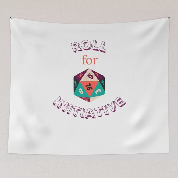 Item preview, Roll For Initiative - Retro D20 Dice Tabletop RPG Gamer designed and sold by DataNataDesigns.