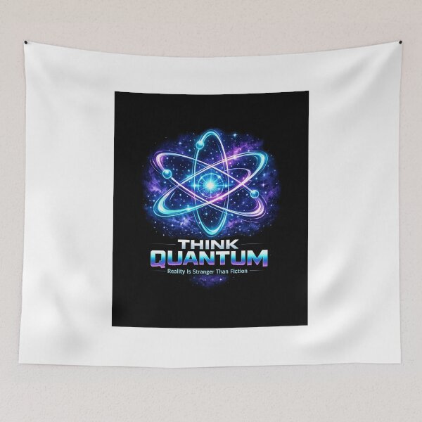 Item preview, Think Quantum Physics T-Shirt | Science Nerd Cosmic Atom Graphic Tee designed and sold by Atharva-threads.