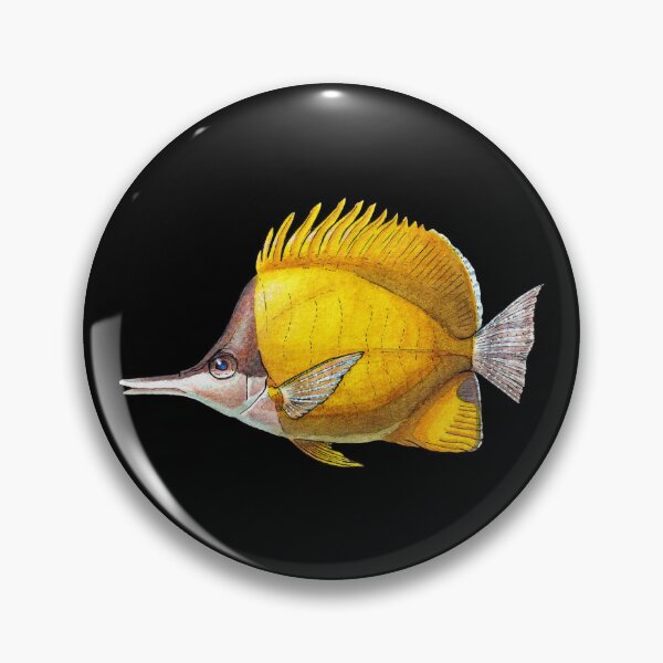 Item preview, Yellow Longnose Butterflyfish - Watercolor Illustration designed and sold by AquarellChill.