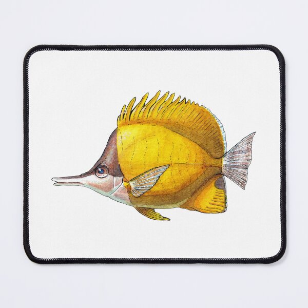 Item preview, Yellow Longnose Butterflyfish - Watercolor Illustration designed and sold by AquarellChill.
