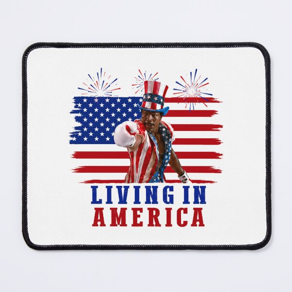 Item preview, Apollo Creed Living In America - Patriotic Boxing Fourth Of July America, USA Fighter designed and sold by kosterbleack.