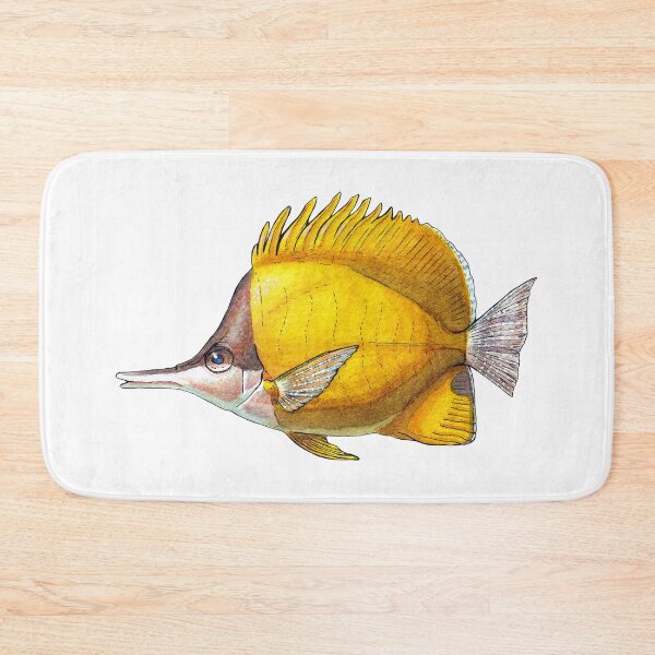 Item preview, Yellow Longnose Butterflyfish - Watercolor Illustration designed and sold by AquarellChill.