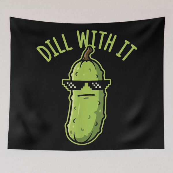Item preview, Dill With It Cute Funny Pickle Wearing Thug Life Sunglasses Art designed and sold by RuperDelois.