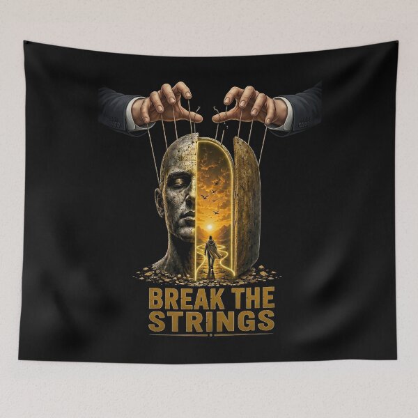 Item preview, Break The Strings – Freedom From Control | Empowerment, Self-Liberation & Motivational Art designed and sold by thoughtswear.