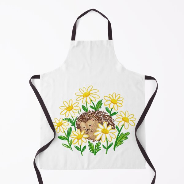 Item preview, Cute Sleeping Hedgehog in Daisy Flower Meadow Illustration designed and sold by TaiwanMemory.