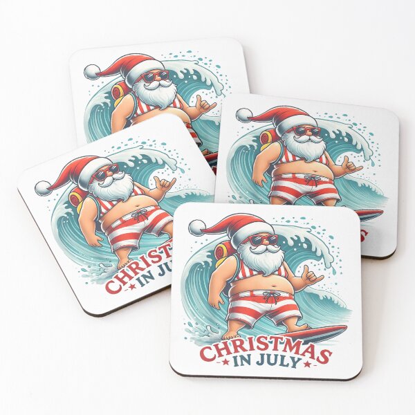 Item preview, Christmas In July Surfing Santa Claus Catching Waves Tropical Summer Design designed and sold by RuperDelois.