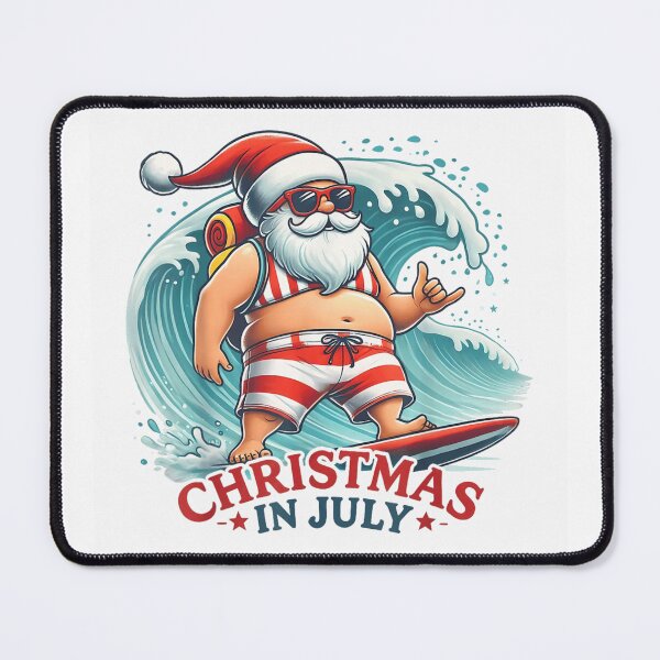 Item preview, Christmas In July Surfing Santa Claus Catching Waves Tropical Summer Design designed and sold by RuperDelois.