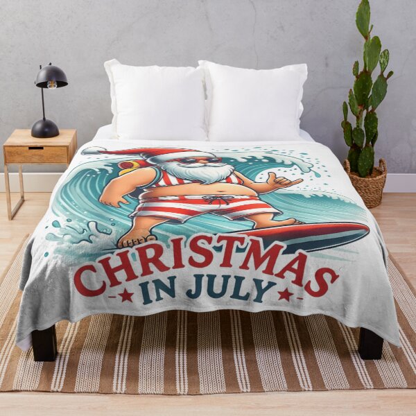 Item preview, Christmas In July Surfing Santa Claus Catching Waves Tropical Summer Design designed and sold by RuperDelois.