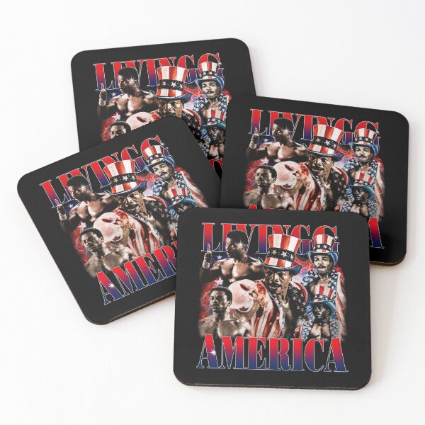 Item preview, Apollo Creed Living In America - Patriotic Boxing Fourth Of July America, USA Fighter designed and sold by kosterbleack.