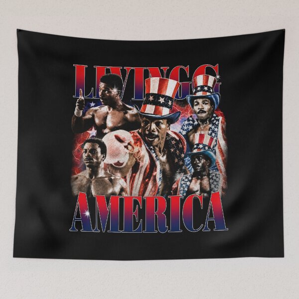 Item preview, Apollo Creed Living In America - Patriotic Boxing Fourth Of July America, USA Fighter designed and sold by kosterbleack.