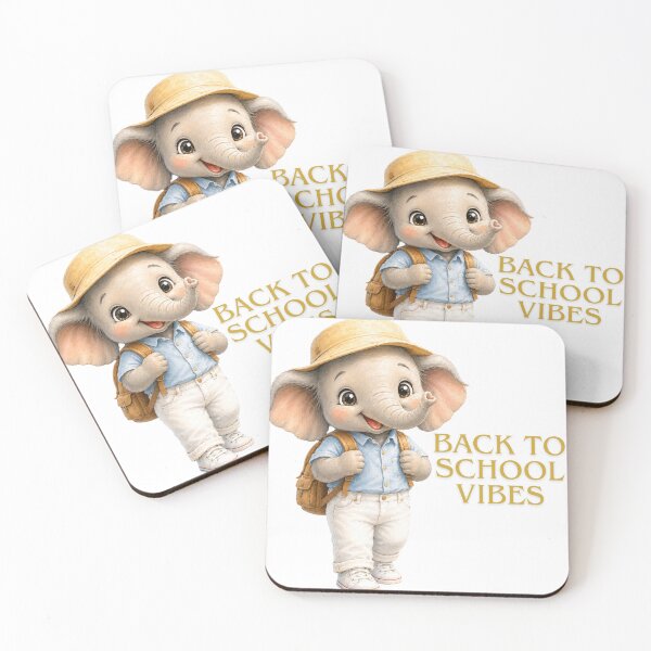 Item preview, Back to School Vibes Cute Elephant Student – Kawaii School Days Design designed and sold by BonnieGlam13.