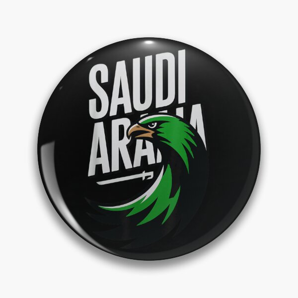 Item preview, Saudi Arabia Flag Colors Falcon National Symbol Distressed Bold Typography Design designed and sold by RuperDelois.