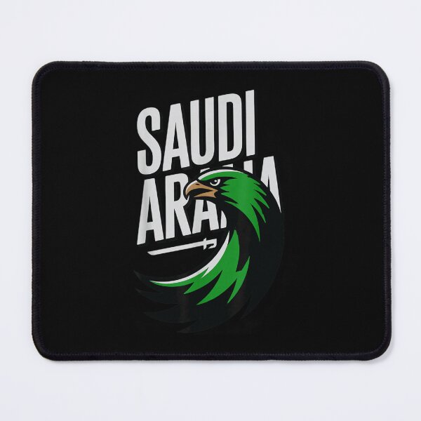 Item preview, Saudi Arabia Flag Colors Falcon National Symbol Distressed Bold Typography Design designed and sold by RuperDelois.