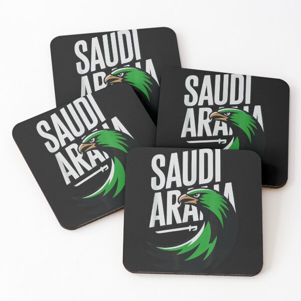 Item preview, Saudi Arabia Flag Colors Falcon National Symbol Distressed Bold Typography Design designed and sold by RuperDelois.