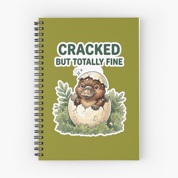Item preview, Cracked But Totally Fine Cute Baby Platypus | Retro Egg Hatching Gen Z Sticker | Whimsical Animal Meme Art designed and sold by SergioMiklos.