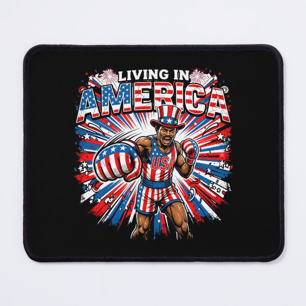 Item preview, Apollo Creed Living In America - Patriotic Boxing Fourth Of July America, USA Fighter designed and sold by kosterbleack.