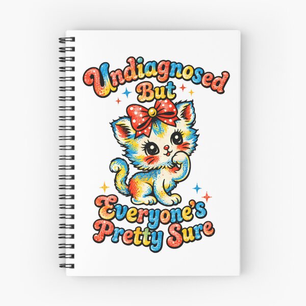 Item preview, Undiagnosed But Everyone's Pretty Sure Funny Cat Lover designed and sold by HumansStuck12.