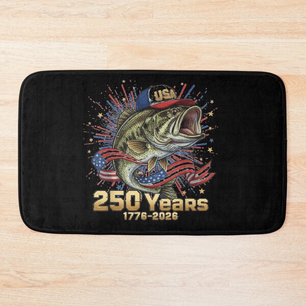 Item preview, Bass Fishing USA 250 Years Patriotic American Flag Fisherman Gift Design designed and sold by RuperDelois.